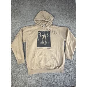 Jonas Brothers Hoodie Mens Large Beige 2021 The Remember This Tour Drawstring